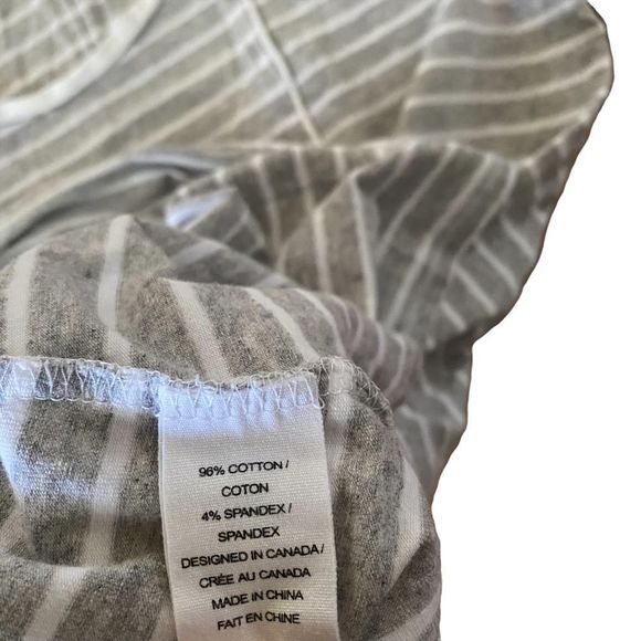 Neon Buddha dress Mojave Women Small Gray White Stripe Stretch Cotton Travel - Picture 8 of 8